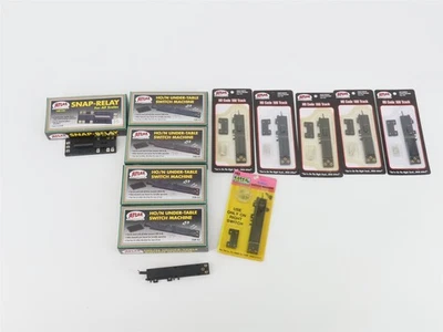 LOT of 11 HO Scale Atlas Code 100 Remote Switch and Under Table Machines  - Image 1 of 4