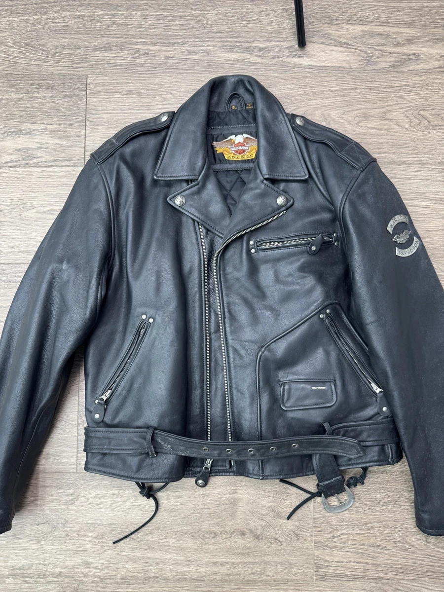 Harley Davidson Leather Jacket Embossed for sale | eBay