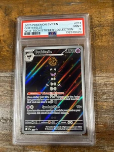 POKEMON 2025 SVP En Tech Sticker Collection Promo GOTHITELLE #211 PSA 9 Mint 2 - Picture 1 of 2