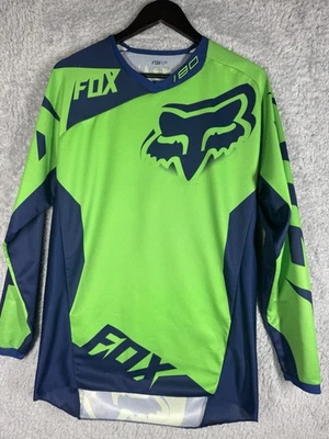 Camiseta de motocross Fox Racing 180 azul/verde talla mediana Foto 1 de 4