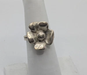 Vintage Ring Sterlingsilber 925 Blume Größe 6 - Bild 1 von 7