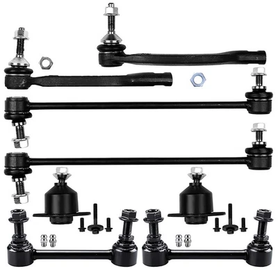 8x Front Lower Ball Joints Steering Sway Bar Tie Rod End For 2001-2007 Volvo V70 - Image 1 of 4