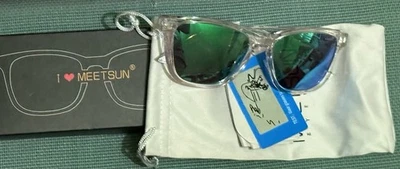 Gafas de sol polarizadas MEETSUN para mujer hombre de moda estilo clásico retro #3332-C12 Foto 1 de 3