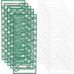  100 Stück Kunststoff Ornament Haken Baum Zubehör Hängen Deko Aufhänger - Bild 1 von 12
