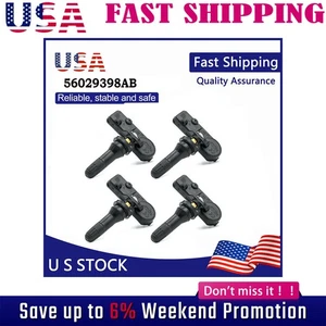 4PCS Fit For Mopar Dodge Chrysler Jeep RAM Tire Pressure Sensor TPMS ∫ - Picture 1 of 8
