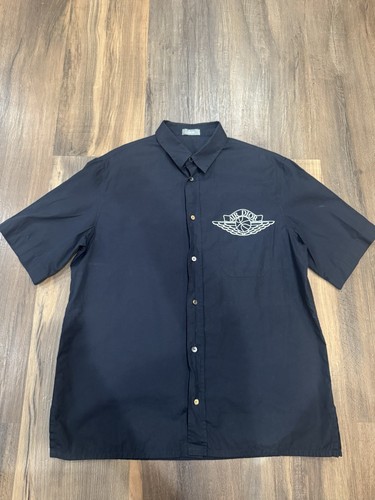 Camicia Dior x Jordan tessuto blu navy