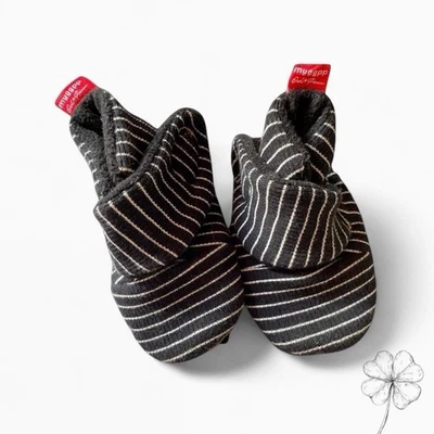 Sapatos de bebê listrados preto e branco Myggpp recém-nascido 0-3 meses, novo - Imagem 1 de 2
