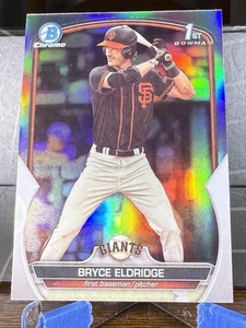 Bryce Eldridge Bowman Draft 2023 refractor cromado 1st Bowman #BDC-107 - Imagen 1 de 2