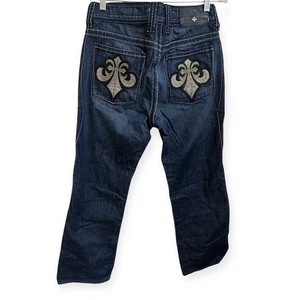 Pantalones de mezclilla grunge bordados de mezclilla para hombre Affliction 30 x 32 - Imagen 1 de 3