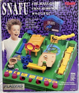 Tomy SNAFU Timed Maze Game Vintage 1991 Run Yourself Ragged Incomplete - Picture 1 of 11