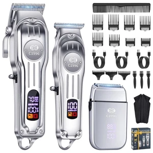 Mens Hair Clippers and Trimmers Set, Professional Cordless Barber Clippers fo... - Picture 1 of 9