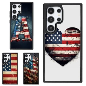 red white american flag us Aesthetic Case For Samsung Galaxy Z Fold Flip 3 4 5 6 - Picture 1 of 25