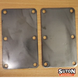 250KG Trailer Suspension Unit Mounting Weld On Plate (Pair) - 6 Holes - 8mm  - Picture 1 of 2