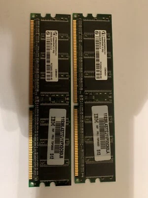 DDR RAM 512MB DIMM (256MBx2) - Image 1 of 3