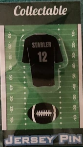 Ken Stabler Raiders NFL Hat Lapel & Jersey Pin. Approx Size 2x1 inch Brand New! - Picture 1 of 2