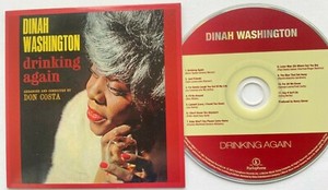 Dinah Washington - CD Album  (Mini LP Style Card Case) -  Drinking Again
