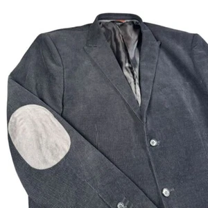 Corduroy Blazer Men's 50R Linea Uomo Elbow Patch Suit Jacket Sport Coat Preppy - Picture 1 of 11