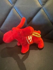 Ty Jingle Beanies Rover the Red Dog Xmas Ornament Plush 5" 2001 - New - Picture 1 of 9