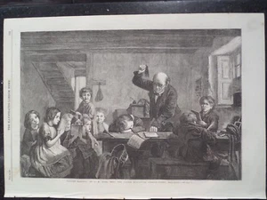 Young Boy Caught Napping At School 1866 Illustrated London News - Picture 1 of 1