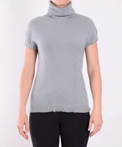 Hemisphere Damen Pullover Sweater Gr.38 100% Kaschmir Rollkragen Grau 115178 - Bild 1 von 5