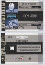 2006 Donruss Gridiron Gear Player Timeline Platinum /25 Jeremy Shockey #PT-36