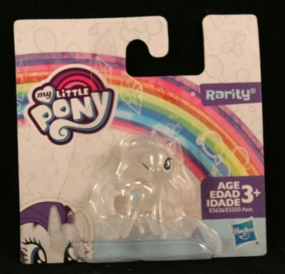 My Little Pony - Rarity - Miniature Figure - Hasbro - Approx. 1.75 Inches High - Image 1 of 4