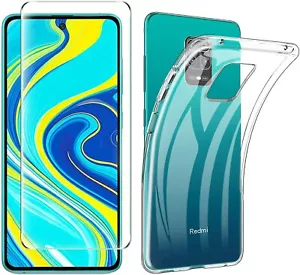 COVER CUSTODIA + PELLICOLA VETRO TEMPERATO PER XIAOMI REDMI NOTE 9 PRO ULTRASLIM - Foto 1 di 27