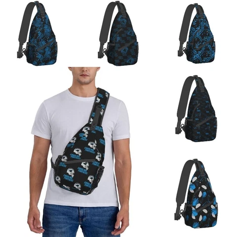 Carolina Panthers Men's Casual Cross Chest Bag Diagonally Portable Travel Bag Cover