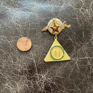 Kosair Temple Imperial Council Enamel Masonic Shriners Brooch Pin Medal Badge - Picture 1 of 3