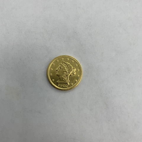 1902 2.5 Gold Dollar Coin Cover