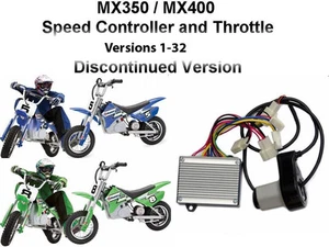 Kit acelerador y controlador para bicicleta cohete de tierra Razor MX350 MX400 versiones 1-32 - Imagen 1 de 1