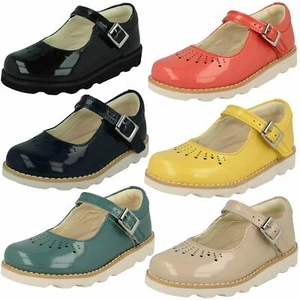 Mädchen Clarks Cut-Out detaillierte Schnalle Schuhe Krone Sprung - Bild 1 von 55