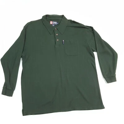Chaps Ralph Lauren Sweater Mens XL Henley Green Long Sleeve Pullover Casual - Image 1 of 4