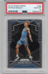 2019 Panini Prizm Darius Bazley Rookie Card #289 PSA 10 GEM-MT - Picture 1 of 2