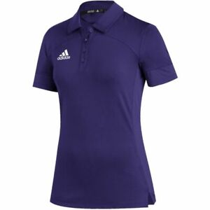 ADIDAS Women's AeroREADY Tech Golf / Coaches Polo Shirt NWT Purple SIZE: LARGE