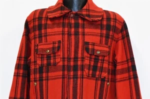 ABRIGO CHAQUETA DE CAZA INVIERNO LANA MACKINAW CUADROS BÚFALO LANA CUADROS LANA WOOLRICH AÑOS 50 DE COLECCIÓN 44 - Imagen 1 de 7