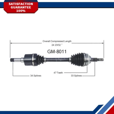 Для 1994-2001 2002 Saturn SC1 SC2 SL1 SL2 SW1 SW2 переднее левое соединение оси CV - Изображение 1 из 3