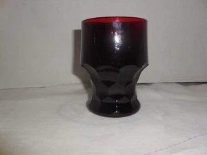 Anchor Hocking Royal Ruby: Georgian (Honeycomb) Flat 4 1/4" Tumbler - Picture 1 of 4