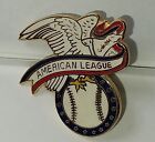 Vintage AMERICAN LEAGUE PIN LAPEL Button Gold W/ Eagle Logo MLB Baseball