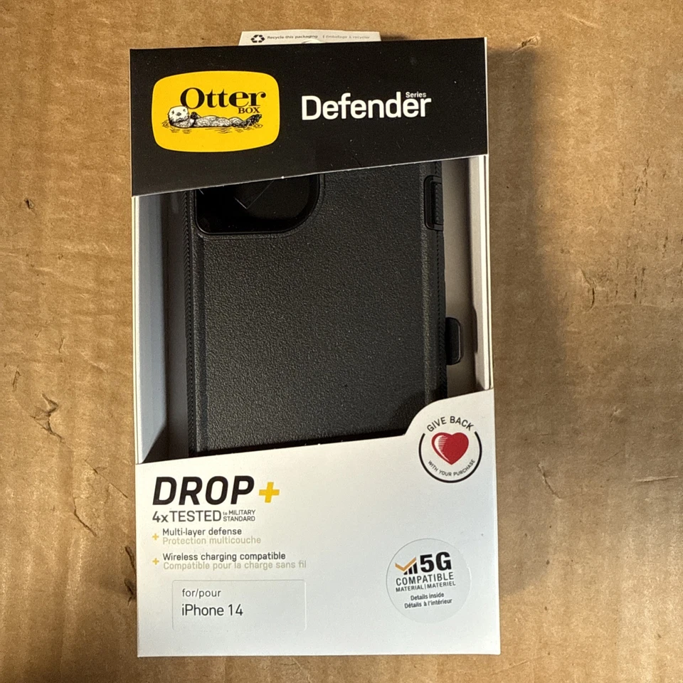 Otterbox Defender Series Case for Apple IPhone 14 - Black - Image 1 of 1