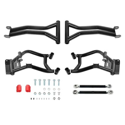 Brazos en A desplazados traseros negros de alta distancia para Polaris RZR 09-14 S 800/10-14 4 800 Foto 1 de 4