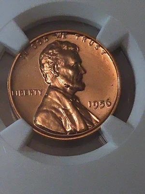 1956 P Wheat Penny NGC PROOF  68 RED - Image 1 of 4