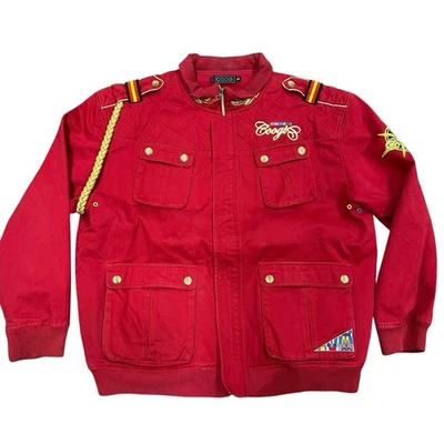 Vintage Coogi Jacket Men 2XL Red Military Officer Field Utility Coat Quilted - Image 1 of 4