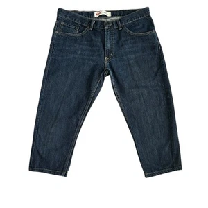 Levi’s 505 Jeans Boys Youth 16 Husky Blue Regular Straight Dark Altered 34X21 - Picture 1 of 13