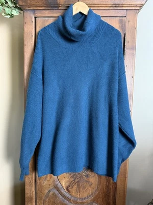 Free People Women’s L Spruce Cowl Neck Oversized Sweater Boho Cozy Knit Pullover - Image 1 of 4