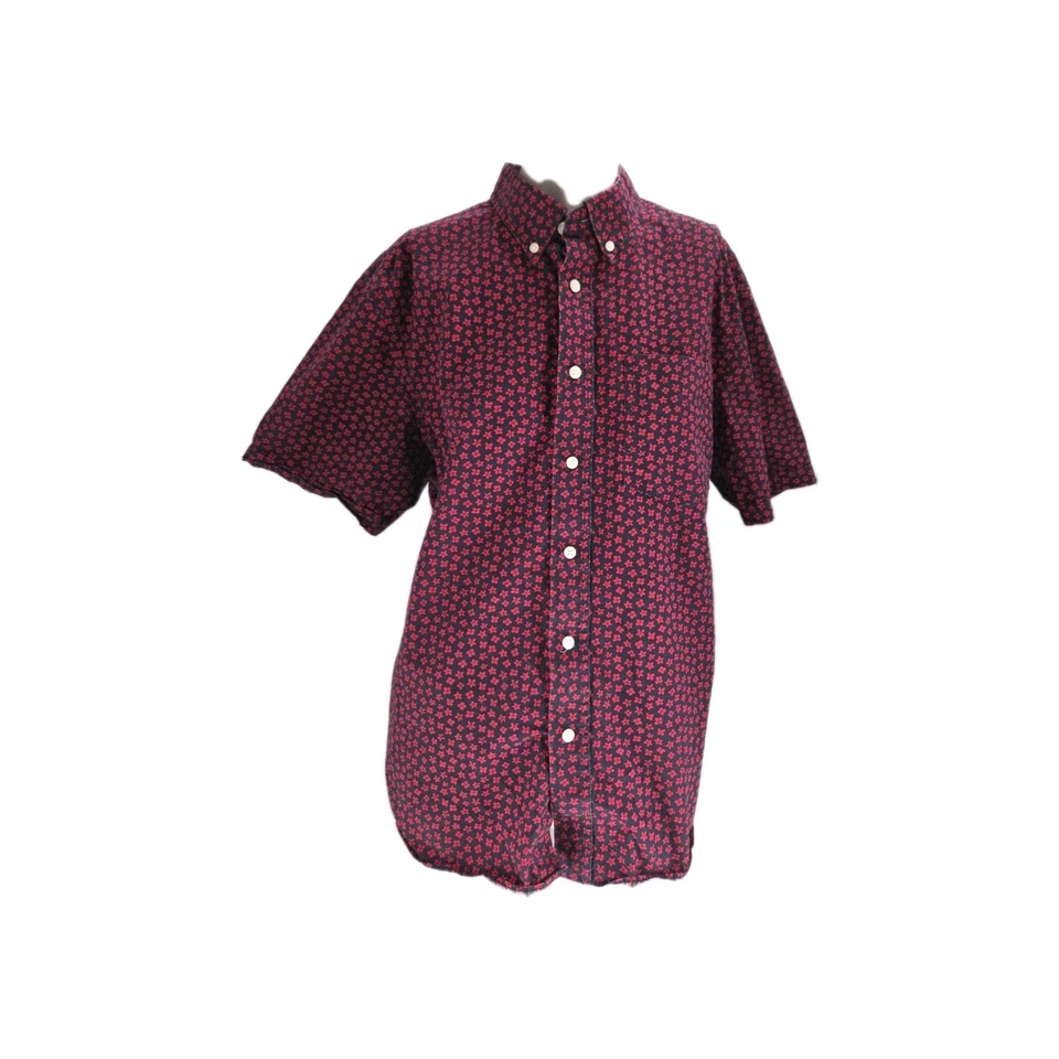 Jack Spade Men's Shirt Extra Large Red Cotton Floral Short Sleeve Button - Image 1 of 4