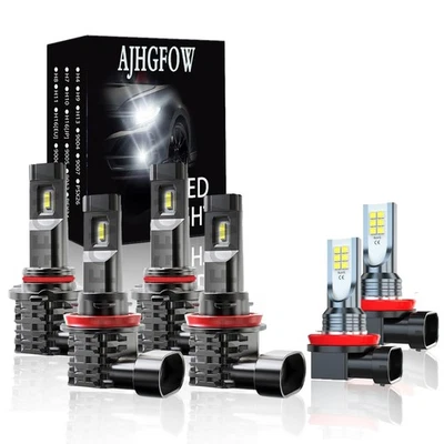 For Volvo C30 Hatchback 2-Door 2007-2013 LED Headlight Fog Light Bulbs Kit White - Image 1 of 4