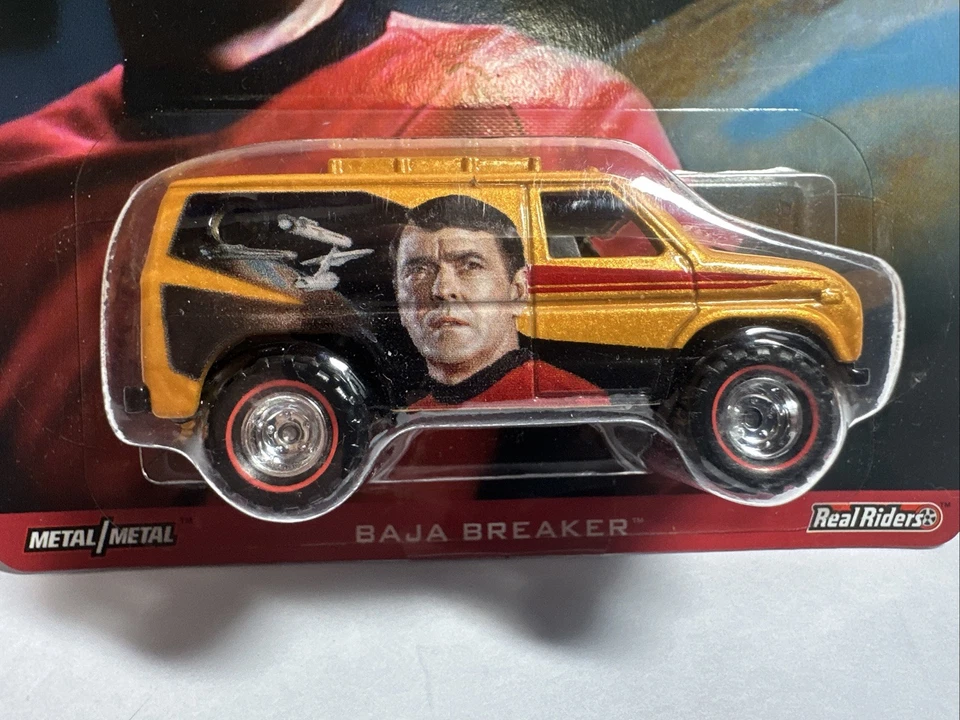 2016 Hot Wheels Pop Culture Star Trek 50th Baja Breaker Real Riders