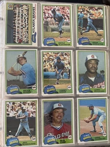 Juego completo de béisbol 1981 Topps 726 cartas RAINES, GIBSON, BAINES RC's - Imagen 1 de 10