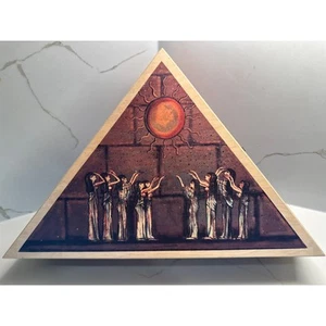 Seltene brandneue Kollektion Kurt Adler Polonaise Ägyptische Pyramidenglas-Ornamente - Bild 1 von 10